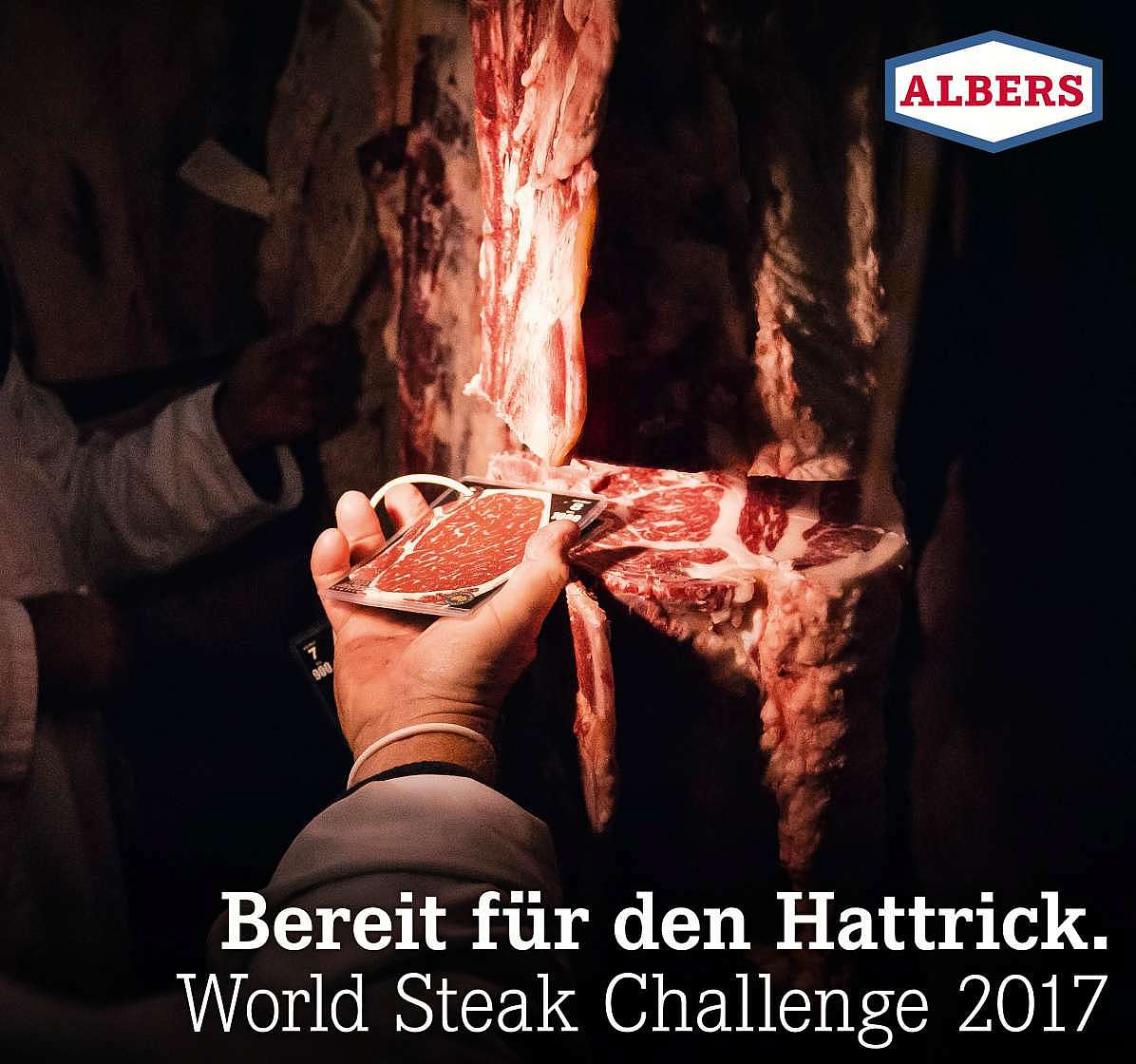 Bereit für den Hattrick. World Steak Challenge 2017