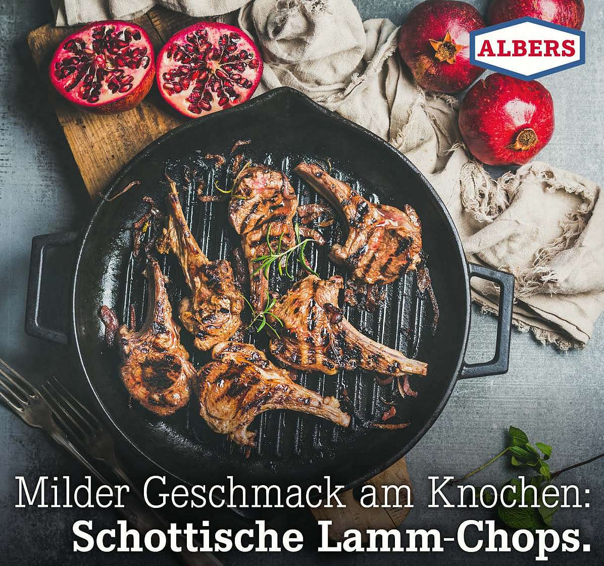 Milder Geschmack am Knochen: Schottische Lamm-Chops.