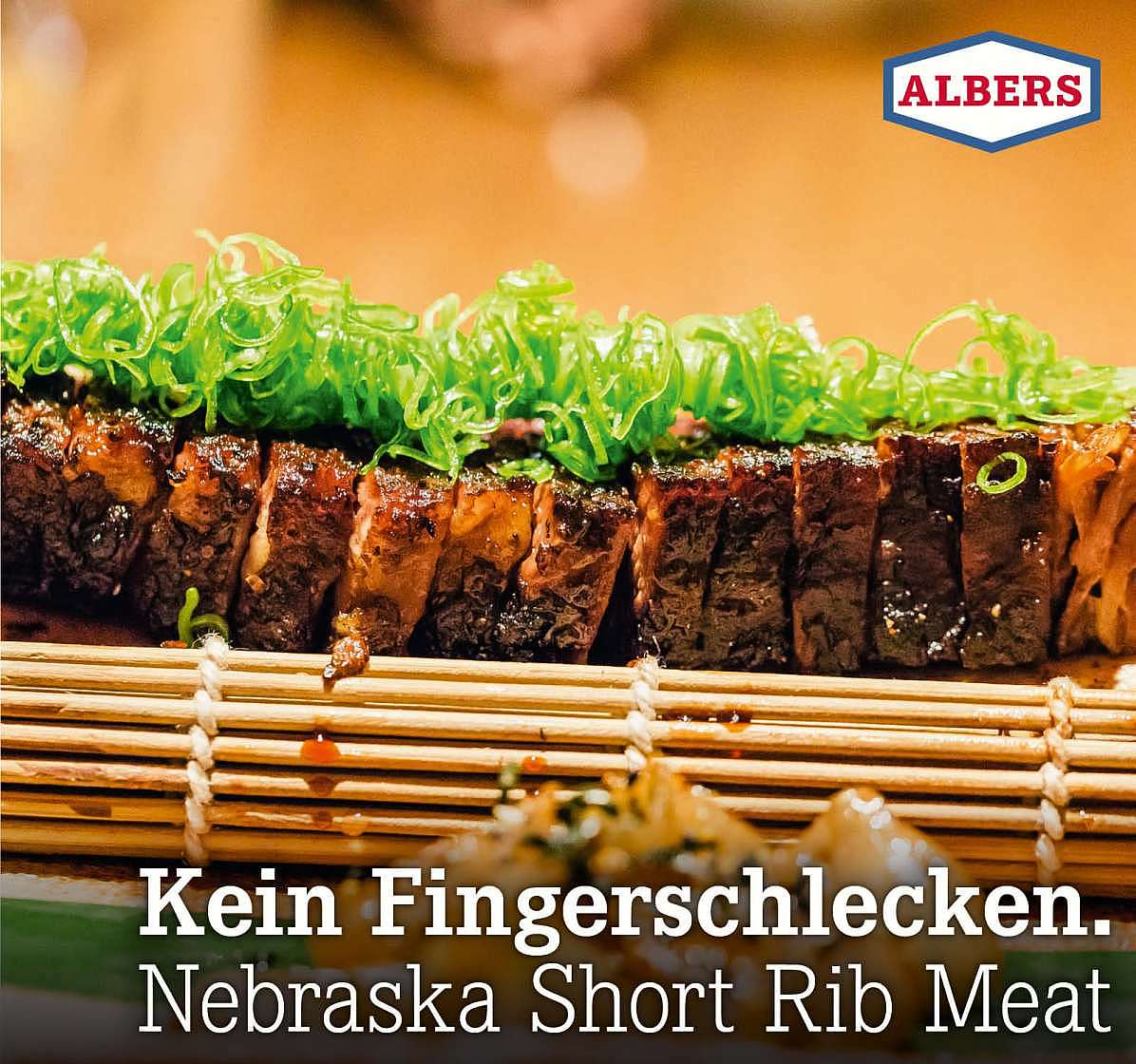 Kein Fingerschlecken. Nebraska Short Rib Meat