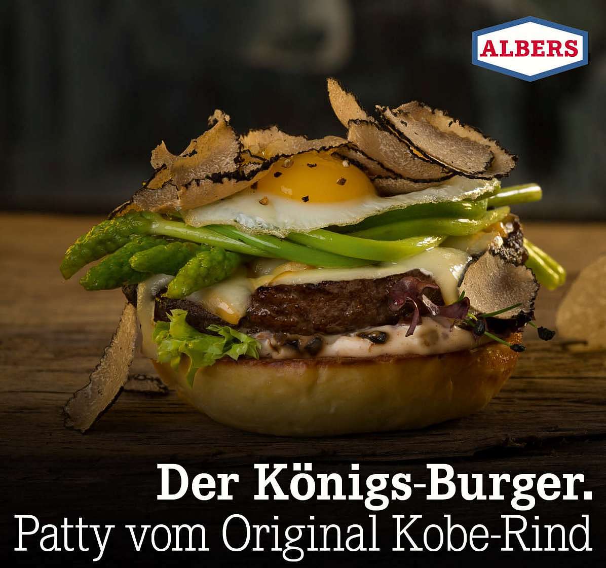 Der Königs-Burger. Patty vom Original Kobe-Rind