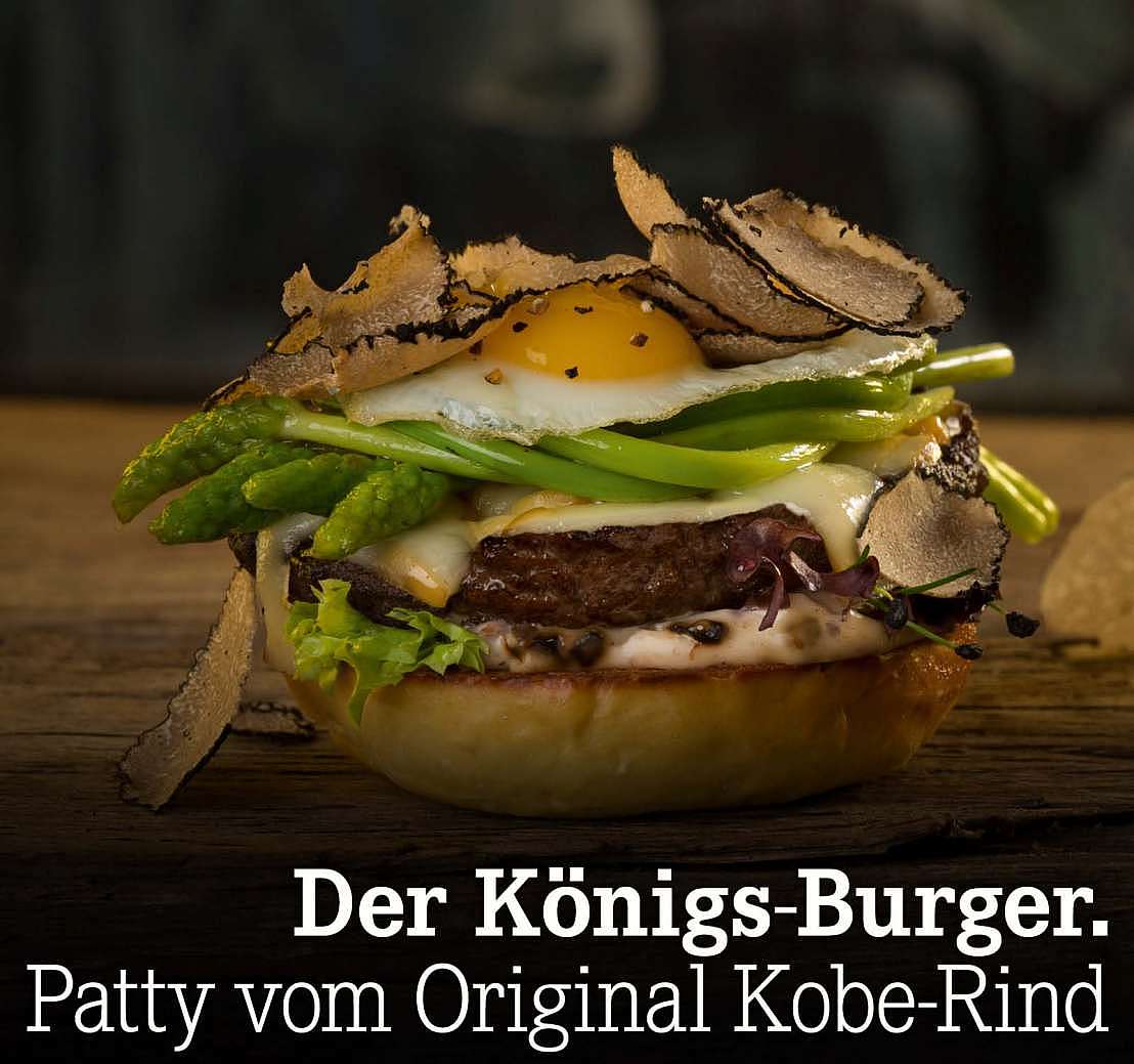 Der Königs-Burger. Patty vom Original Kobe-Rind
