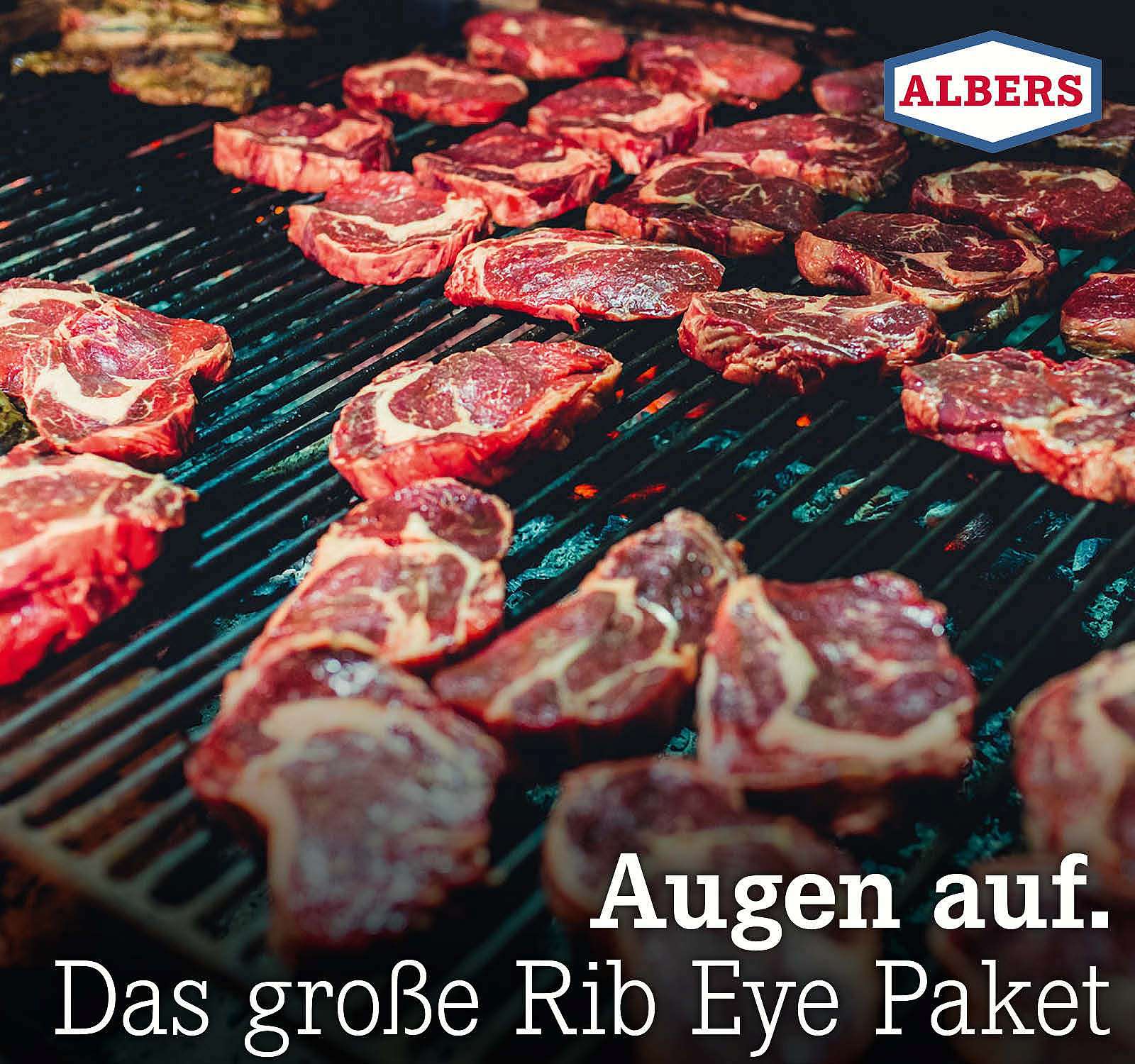 Augen auf. Das große Rib Eye Paket