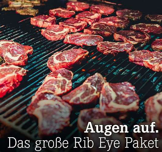 Augen auf. Das große Rib Eye Paket