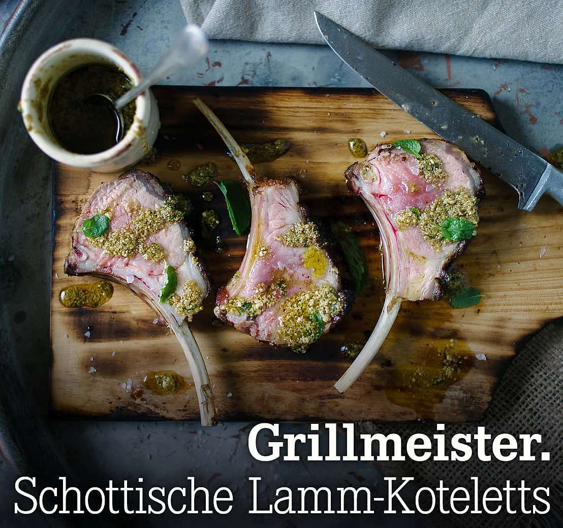 Grillmeister. Schottische Lamm-Koteletts