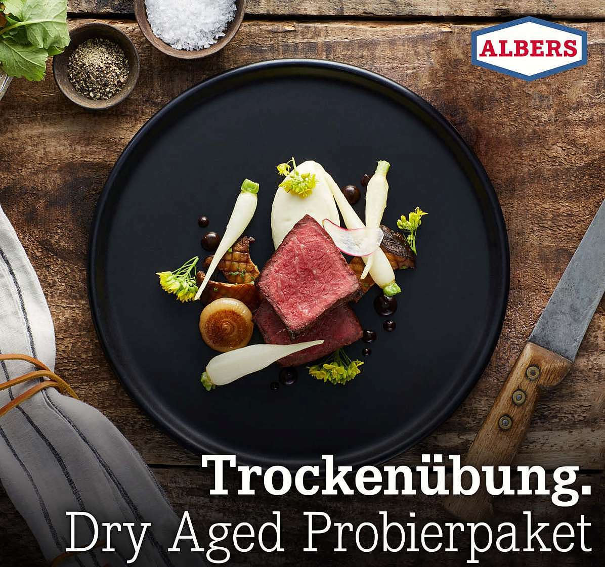 Trockenübung. John Stone Dry Aged Probierpaket