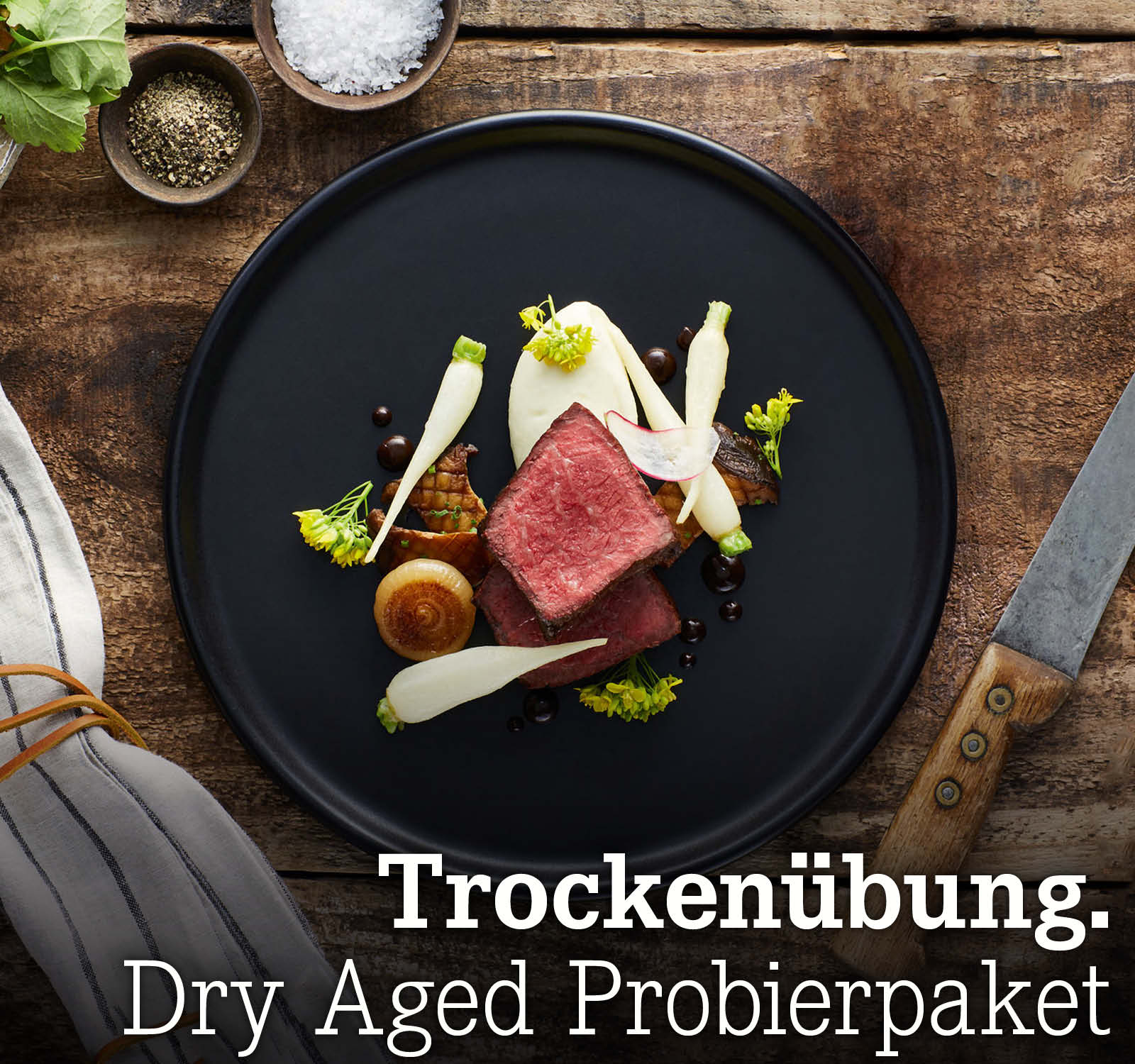Trockenübung. John Stone Dry Aged Probierpaket