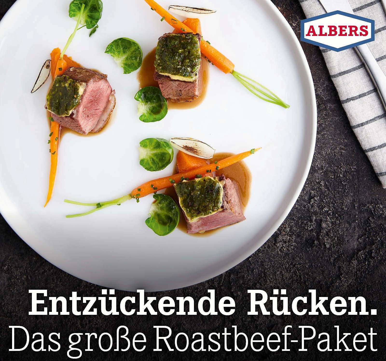 Entzückende Rücken. Das große Roastbeef-Paket