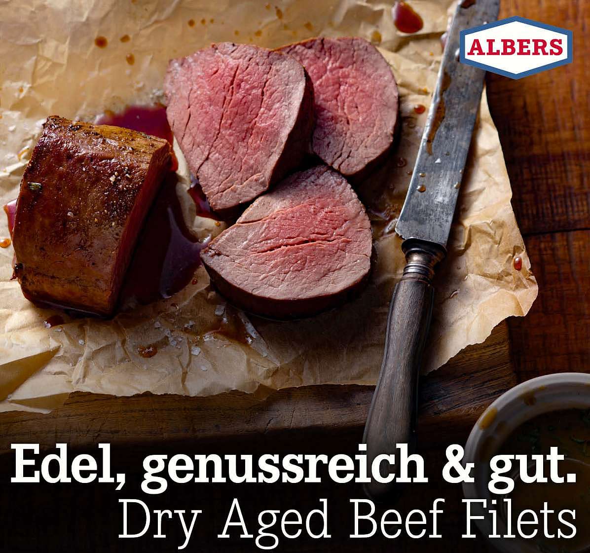 Edel, genussreich & gut. Dry Aged Beef Filets