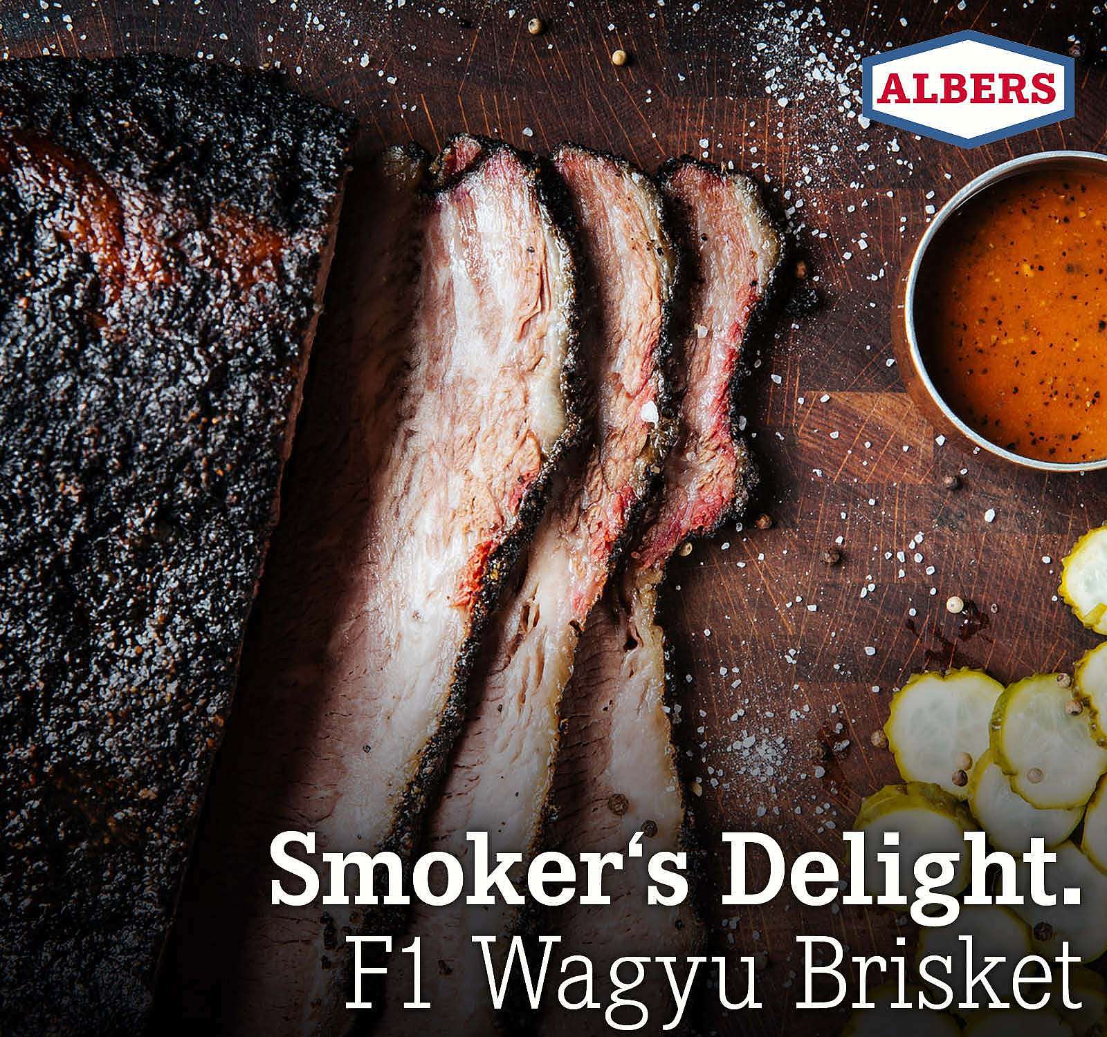 Smoker‘s Delight. F1 Wagyu Brisket