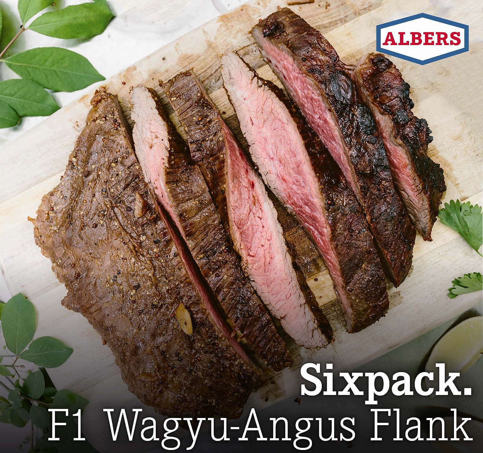 Sixpack. F1 Wagyu-Angus Flank