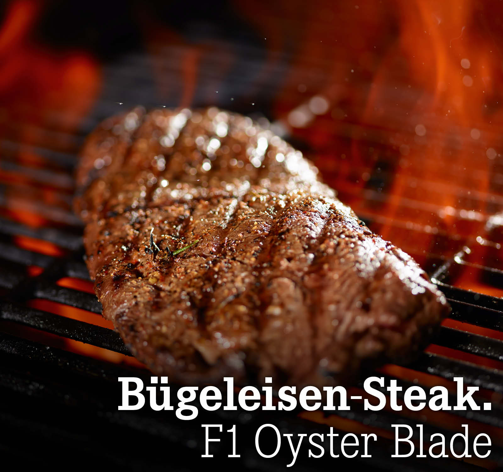 Bügeleisen-Steak. F1 Wagyu-Angus Oyster Blade
