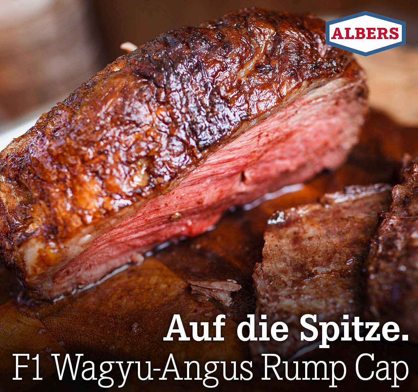 Auf die Spitze. F1 Wagyu-Angus Rump Cap