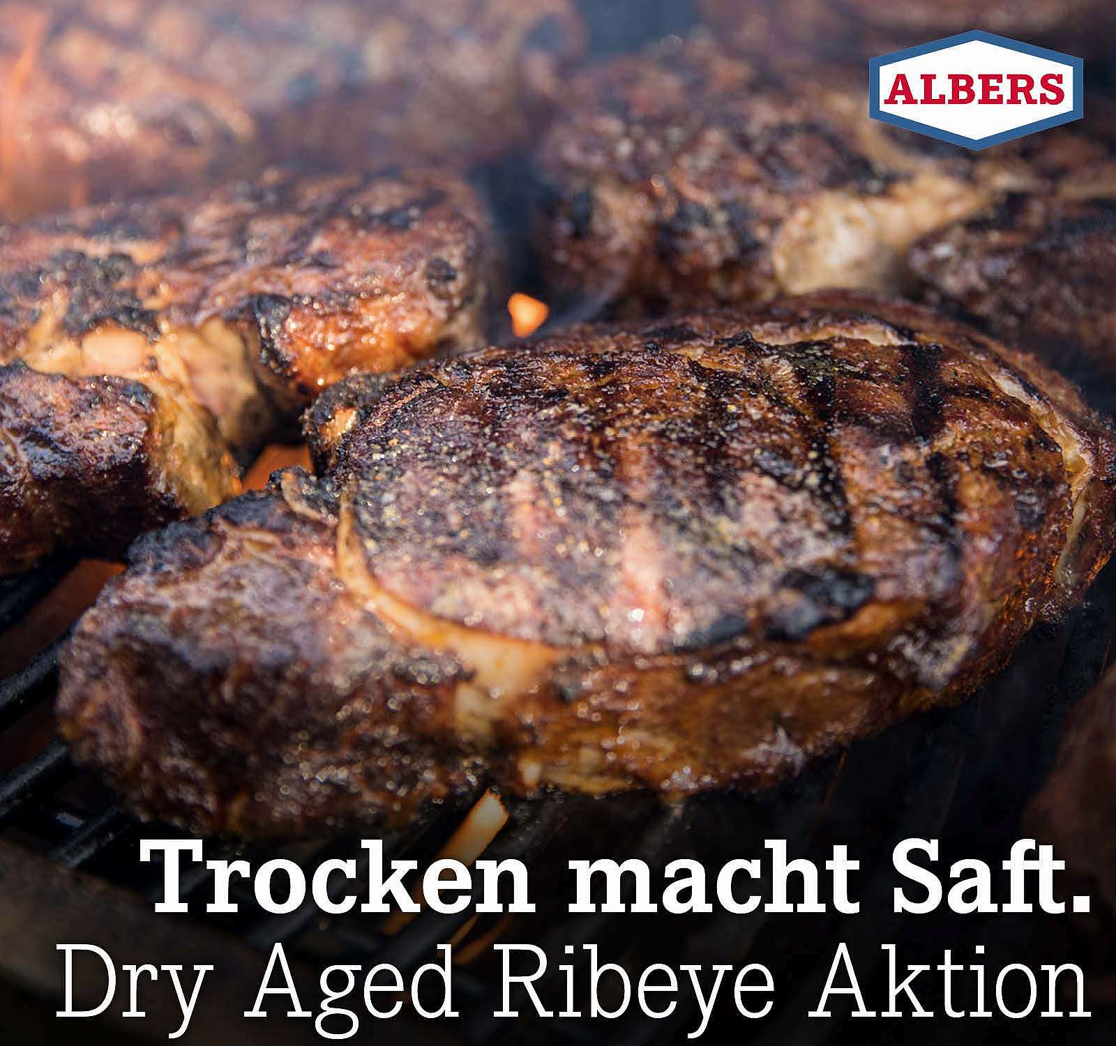 Trocken macht Saft. Dry Aged Ribeye Aktion