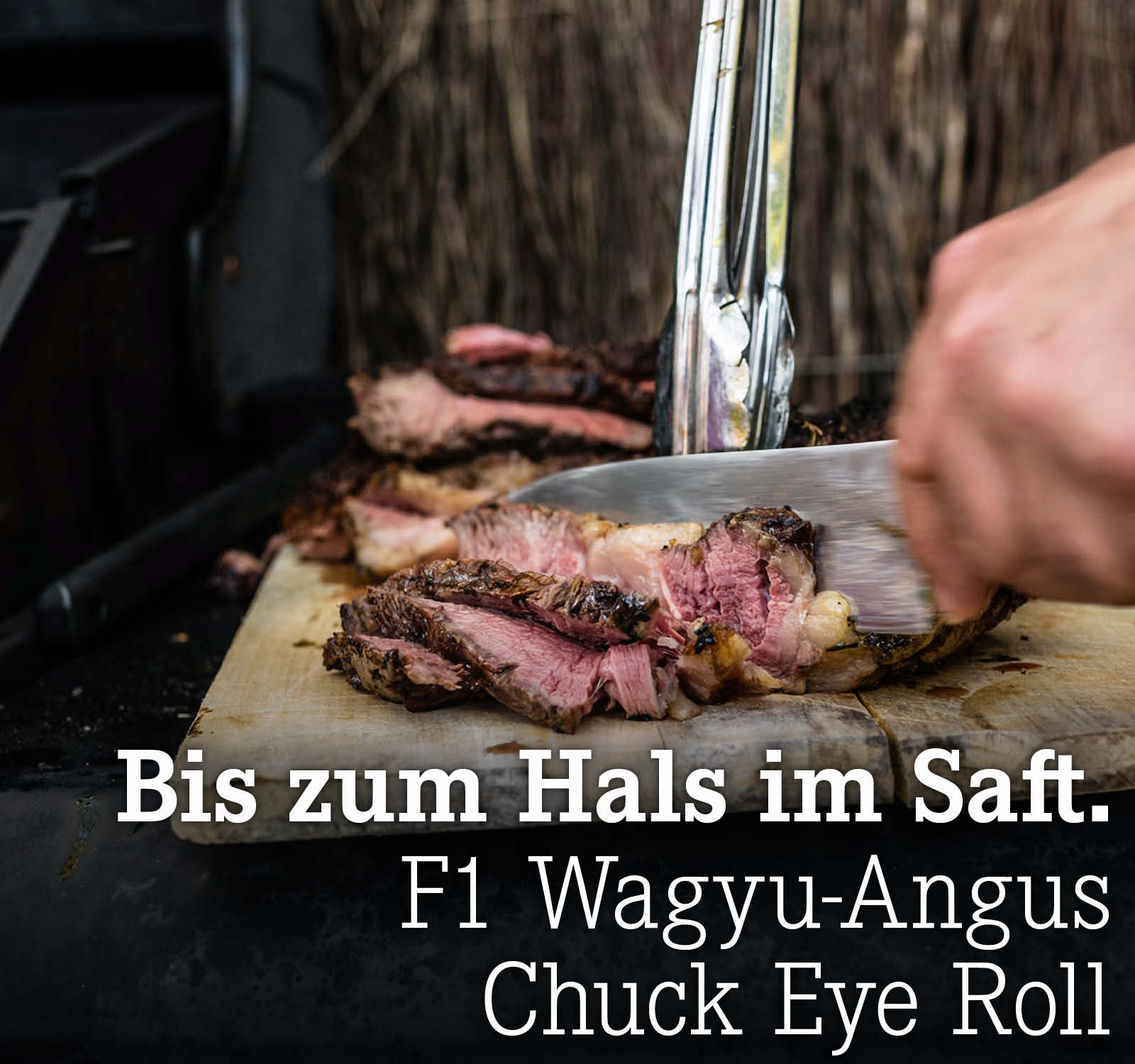 Bis zum Hals im Saft. 
