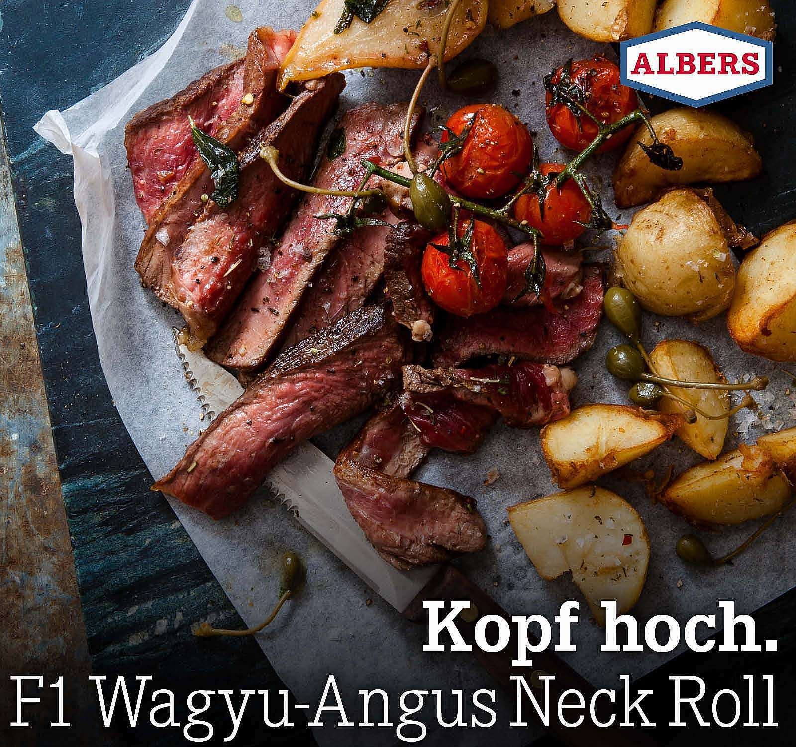 Kopf hoch. F1 Wagyu-Angus Neck Roll