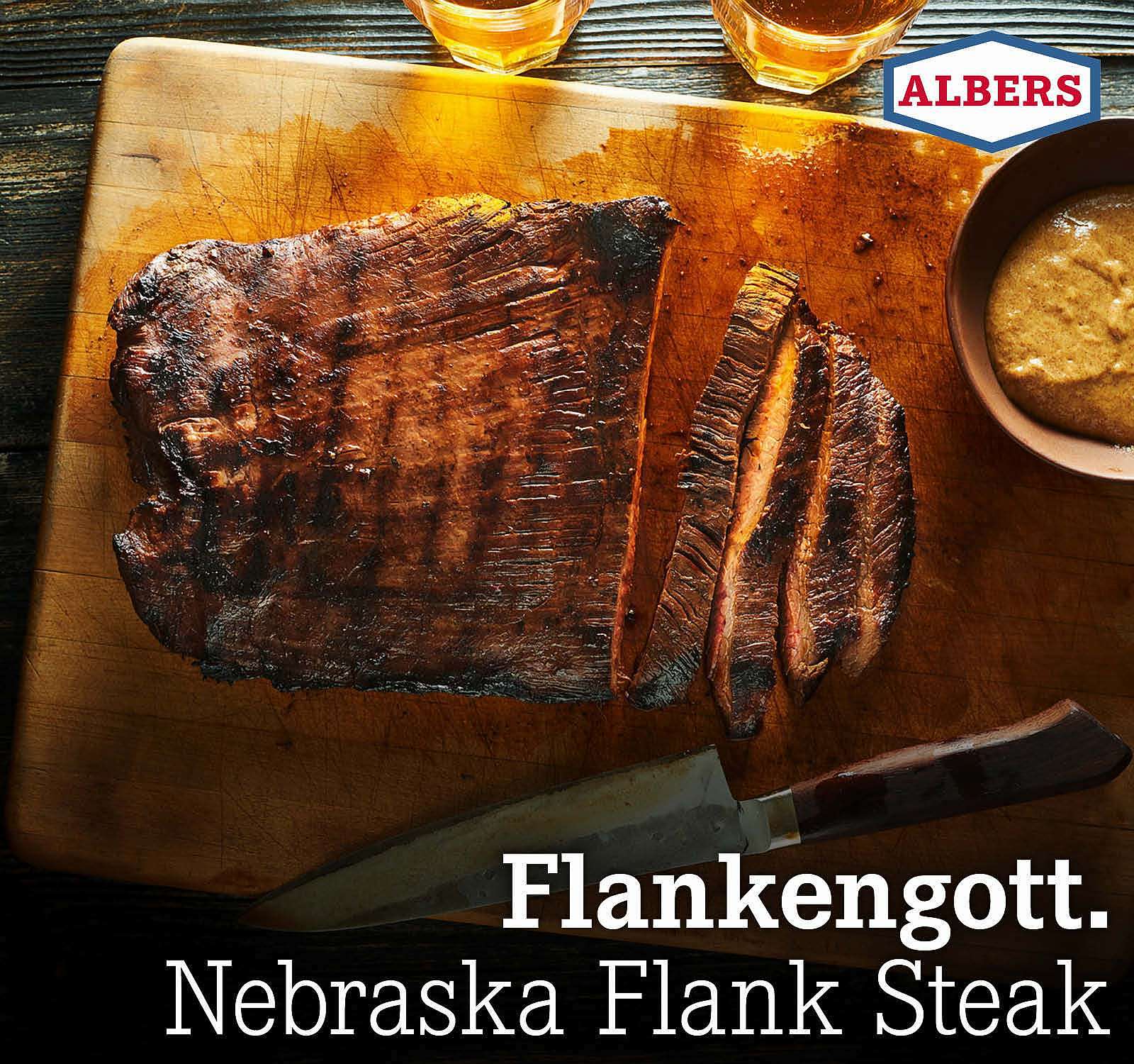 Flankengott. Nebraska Flank Steak
