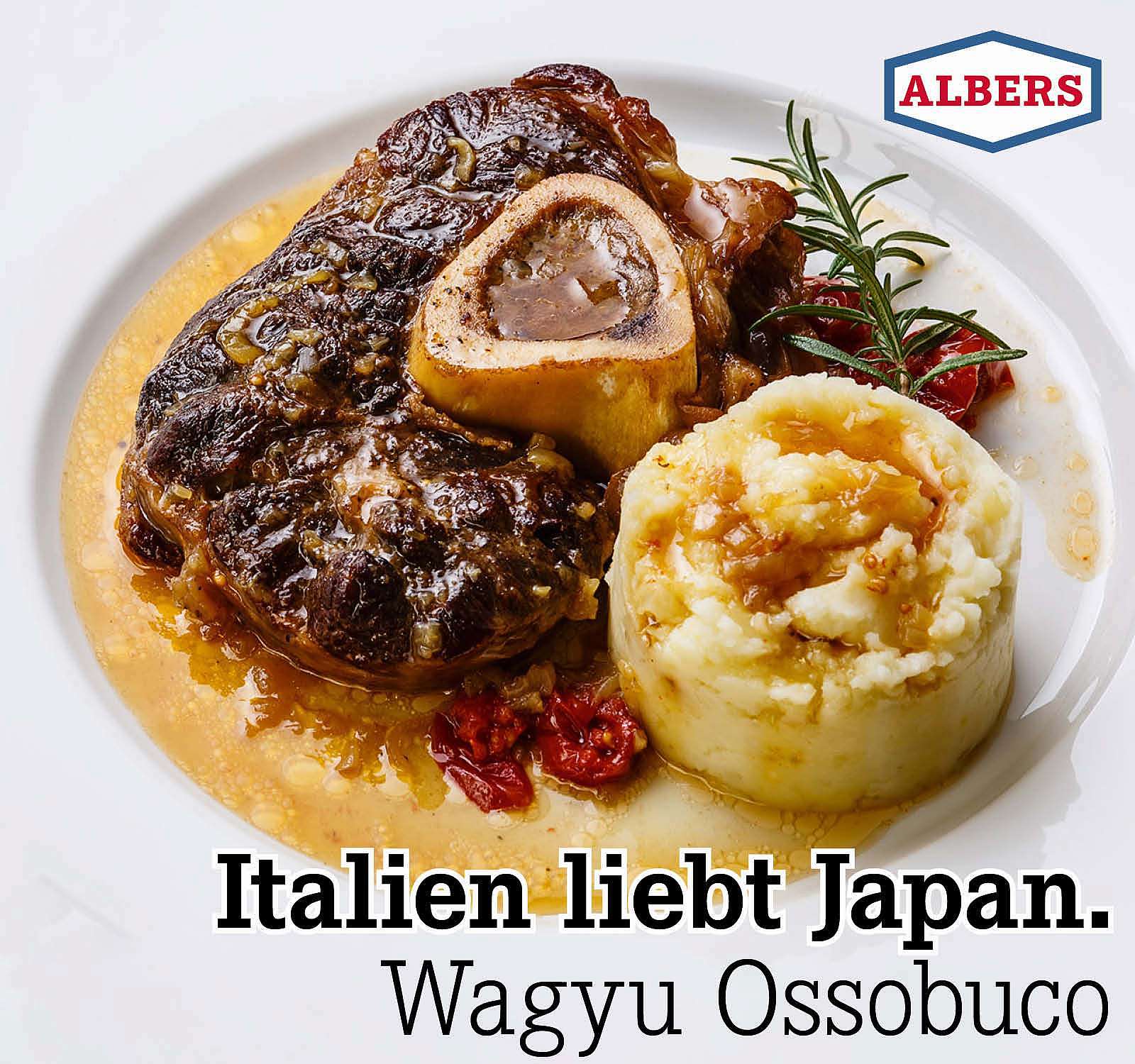 Italien liebt Japan. Wagyu Ossobuco
