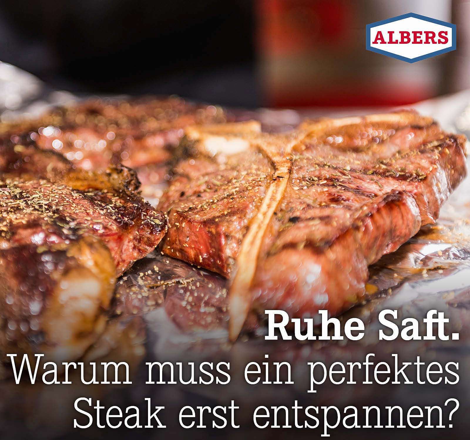 Ruhe Saft. Warum muss ein perfektes Steak erst entspannen?