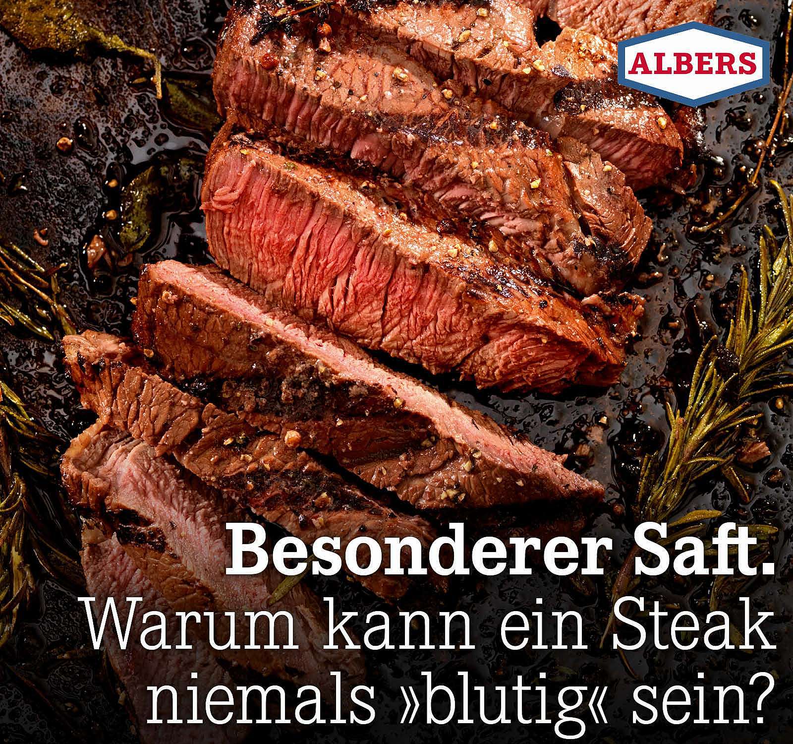 Besonderer Saft. Warum kann ein Steak niemals »blutig« sein?