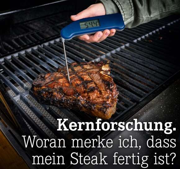 Woran merke ich, dass mein Steak fertig ist?