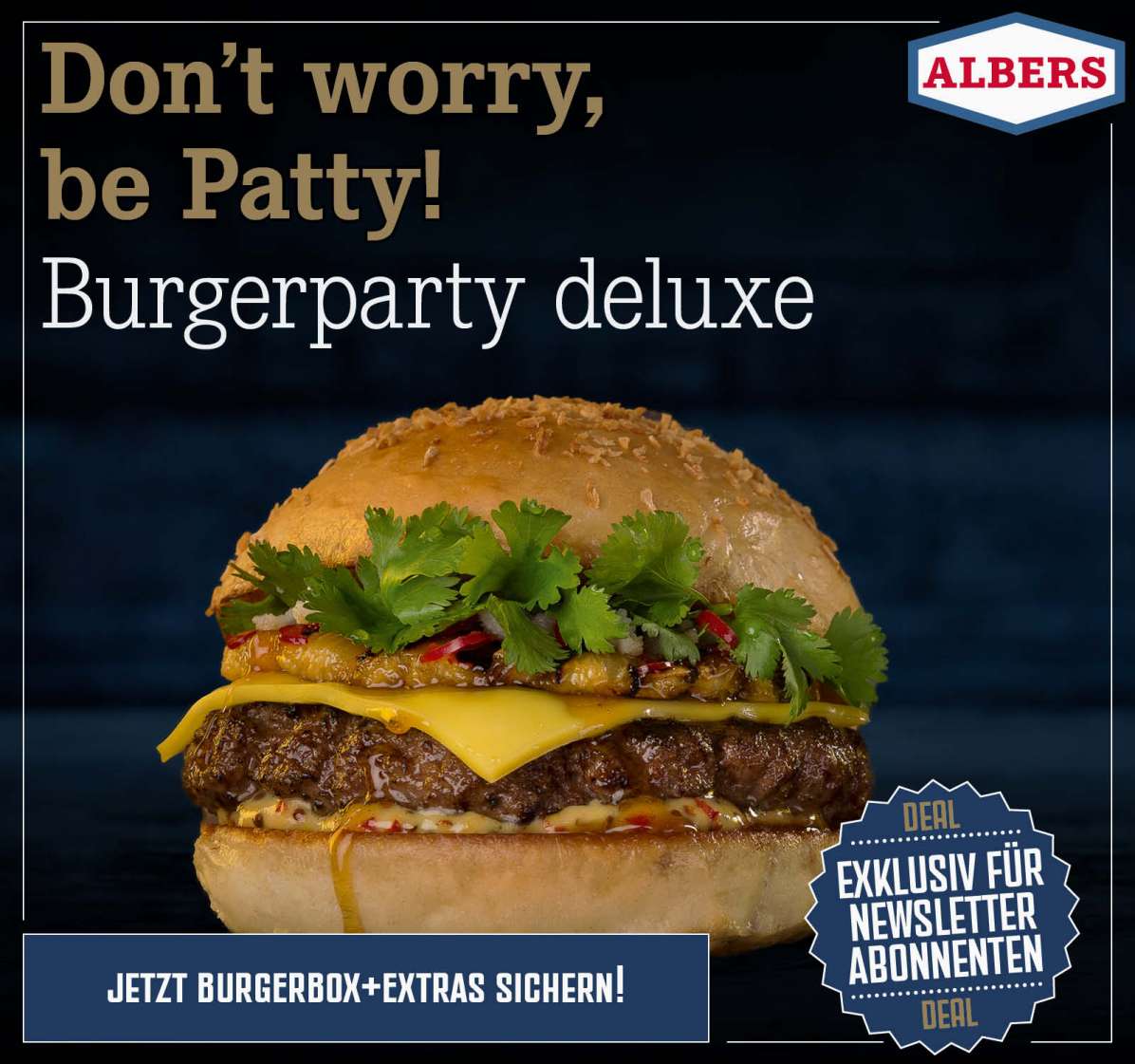 Don’t worry, be Patty! Burgerparty deluxe