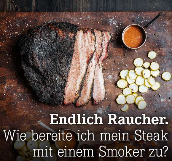 Wie bereite ich mein Steak mit einem Smoker zu?