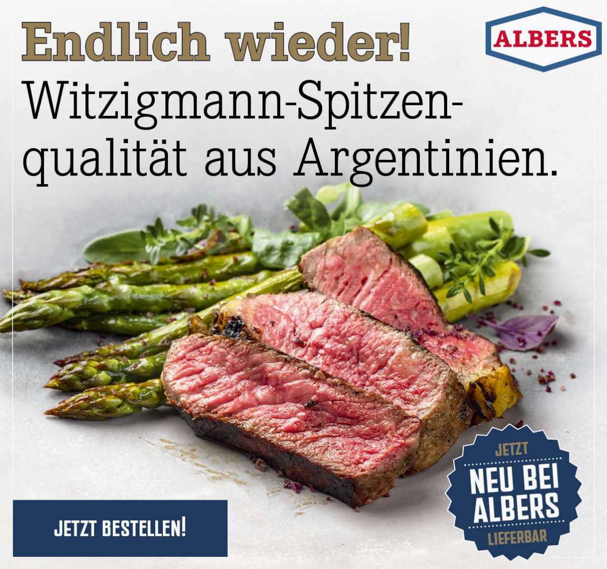 Endlich wieder! Witzigmann-Spitzenqualität aus Argentinien.