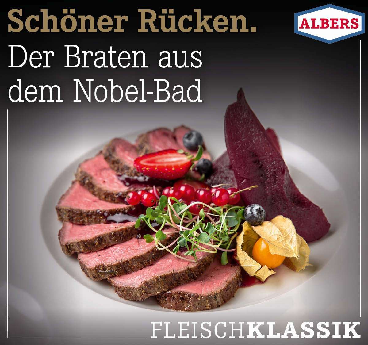 Schöner Rücken. Der Braten aus dem Nobel-Bad